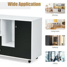 Load image into Gallery viewer, Gymax Lateral Mobile Filing Cabinet Large Printer Stand w/ 2 Drawers