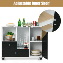 Load image into Gallery viewer, Gymax Lateral Mobile Filing Cabinet Large Printer Stand w/ 2 Drawers