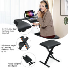 Load image into Gallery viewer, Gymax Sonart 61-Key Electronic Keyboard Piano Starter Set w/Stand Bench Headphones