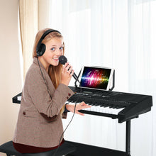 Load image into Gallery viewer, Gymax Sonart 61-Key Electronic Keyboard Piano w/Lighted Keys Stand Bench Headphone