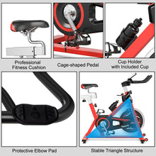 Load image into Gallery viewer, Gymax Exercise Bike Stationary Belt Drive Indoor Cycling Bike Gym Home Cardio