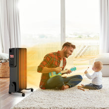 Load image into Gallery viewer, Gymax 1500W Oil Filled Radiator Heater Portable Space Heater w/ Remote Control