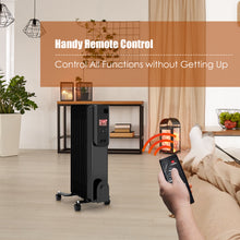 Load image into Gallery viewer, Gymax 1500W Oil Filled Radiator Heater Portable Space Heater w/ Remote Control