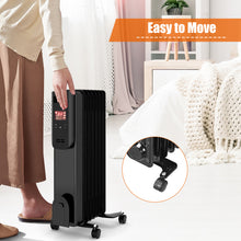 Load image into Gallery viewer, Gymax 1500W Oil Filled Radiator Heater Portable Space Heater w/ Remote Control
