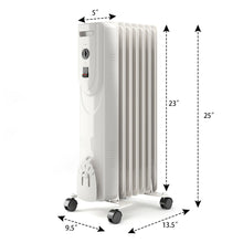 Load image into Gallery viewer, Gymax 1500W Oil Filled Radiator Heater Portable Space Heater Home Office