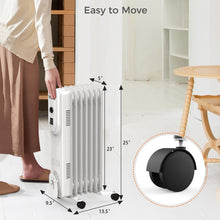 Load image into Gallery viewer, Gymax 1500W Oil Filled Radiator Heater Portable Space Heater Home Office