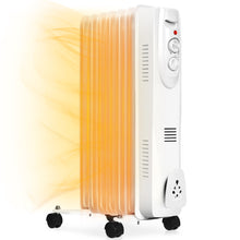 Load image into Gallery viewer, Gymax 1500W Oil Filled Radiator Space Heater w/ Overheat & Tip-Over Protection