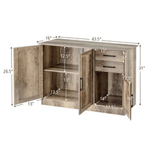 Load image into Gallery viewer, Gymax Buffet Storage Cabinet Console Table Kitchen Sideboard Drawer Natural