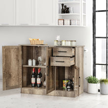 Load image into Gallery viewer, Gymax Buffet Storage Cabinet Console Table Kitchen Sideboard Drawer Natural