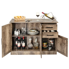Load image into Gallery viewer, Gymax Buffet Storage Cabinet Console Table Kitchen Sideboard Drawer Natural