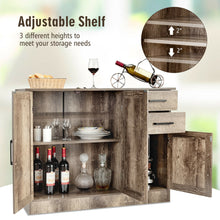 Load image into Gallery viewer, Gymax Buffet Storage Cabinet Console Table Kitchen Sideboard Drawer Natural