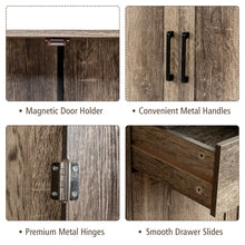Load image into Gallery viewer, Gymax Buffet Storage Cabinet Console Table Kitchen Sideboard Drawer Natural