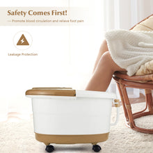 Load image into Gallery viewer, Gymax Foot Spa Bath Massager w/ Heating Oxygen Bubbles 6 Massage Rollers