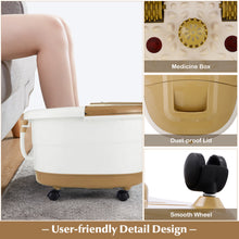 Load image into Gallery viewer, Gymax Foot Spa Bath Massager w/ Heating Oxygen Bubbles 6 Massage Rollers
