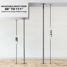 Load image into Gallery viewer, Gymax Professional Stripper Pole 45mm Portable Adjustable Spinning Dance Pole