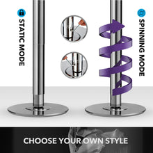 Load image into Gallery viewer, Gymax Professional Stripper Pole 45mm Portable Adjustable Spinning Dance Pole