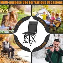 Load image into Gallery viewer, Gymax Folding 360¡ã Silent Swivel Hunting Chair Blind Chair All-weather Outdoor