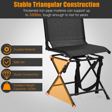 Load image into Gallery viewer, Gymax Folding 360¡ã Silent Swivel Hunting Chair Blind Chair All-weather Outdoor