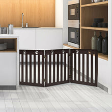 Load image into Gallery viewer, Gymax 24'' Folding Wooden Freestanding Pet Gate Dog Gate W/360¡ã Flexible Hinge