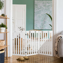 Load image into Gallery viewer, Gymax 36'' Folding Wooden Freestanding Pet Gate Dog Gate W/360¡ã Flexible Hinge