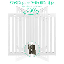 Load image into Gallery viewer, Gymax 36'' Folding Wooden Freestanding Pet Gate Dog Gate W/360¡ã Flexible Hinge