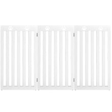 Load image into Gallery viewer, Gymax 36'' Folding Wooden Freestanding Pet Gate Dog Gate W/360¡ã Flexible Hinge