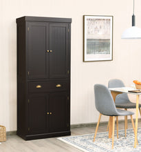 Load image into Gallery viewer, Gymax Kitchen Cabinet Pantry Cupboard Freestanding w/Shelves Espresso