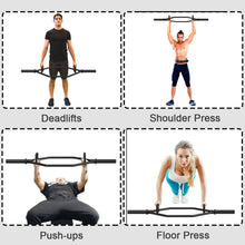 Load image into Gallery viewer, Gymax 56'' Olympic Hexagon Deadlift Bar Trap Bar W/ Folding Grips Powerlifting