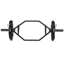 Load image into Gallery viewer, Gymax 56'' Olympic Hexagon Deadlift Bar Trap Bar W/ Folding Grips Powerlifting