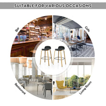 Load image into Gallery viewer, Gymax Modern Set of 4 Barstools 30inch Pub Chairs w/Low Back & Metal Legs Black