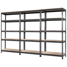 Load image into Gallery viewer, Gymax 73'' Metal 5-Tier Garage Storage Rack Shelf Freestanding w/ Adjustable Unit Grey