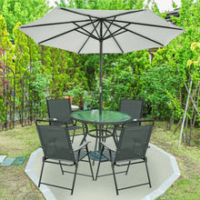 Load image into Gallery viewer, Gymax Set of 4 Folding Patio Chair Portable Sling Chair Yard Garden Outdoor