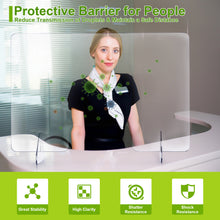 Load image into Gallery viewer, Gymax 24'' x 16'' Protective Plexiglass Sneeze Guard Acrylic Shield for Counter