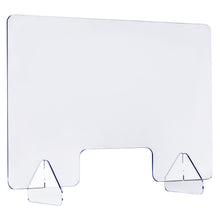 Load image into Gallery viewer, Gymax 2PCS 24'' x 16'' Protective Plexiglass Sneeze Guard Acrylic Shield for Counter