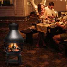 Load image into Gallery viewer, Gymax Patio Fire Pit Chimenea Fireplace Wood Burning Heater Garden Backyard