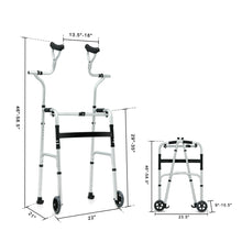 Load image into Gallery viewer, Gymax Folding Rehabilitation Auxiliary Standard Walker Aluminum Alloy W/ Support