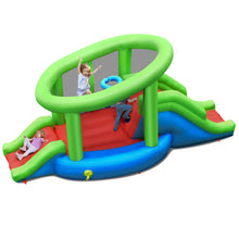 Load image into Gallery viewer, Gymax Inflatable Snail Bounce House Dual Slide Basketball Game Without Blower