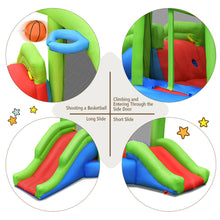 Load image into Gallery viewer, Gymax Inflatable Snail Bounce House Dual Slide Basketball Game Without Blower