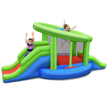 Load image into Gallery viewer, Gymax Inflatable Snail Bounce House Dual Slide Basketball Game Without Blower