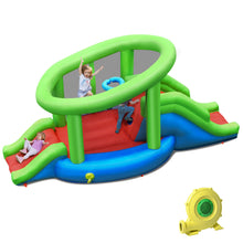Load image into Gallery viewer, Gymax Inflatable Snail Bounce House Dual Slide Basketball Game W/ 480W Blower
