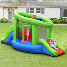Load image into Gallery viewer, Gymax Inflatable Snail Bounce House Dual Slide Basketball Game W/ 480W Blower