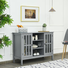 Load image into Gallery viewer, Gymax Wood TV Stand Entertainment Media Center Console for TV's up to 50'' Grey