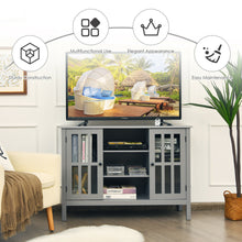 Load image into Gallery viewer, Gymax Wood TV Stand Entertainment Media Center Console for TV's up to 50'' Grey