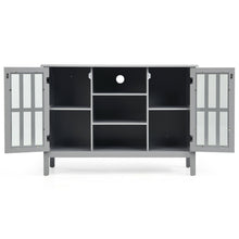 Load image into Gallery viewer, Gymax Wood TV Stand Entertainment Media Center Console for TV's up to 50'' Grey