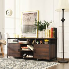 Load image into Gallery viewer, Gymax 58'' Wood TV Stand Entertainment Media Center Console w/ Storage Cabinet
