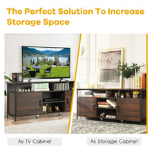 Load image into Gallery viewer, Gymax 58'' Wood TV Stand Entertainment Media Center Console w/ Storage Cabinet