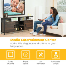 Load image into Gallery viewer, Gymax 58'' Wood TV Stand Entertainment Media Center Console w/ Storage Cabinet