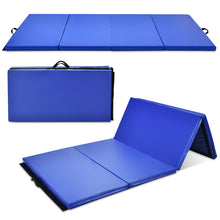 Load image into Gallery viewer, Gymax Foldable Gymnastics Exercise Mat Tumbling Pad 4' x 8' w/ Carrying Handles
