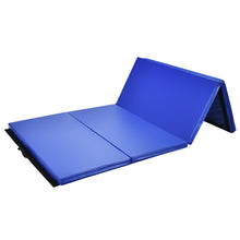 Load image into Gallery viewer, Gymax Foldable Gymnastics Exercise Mat Tumbling Pad 4' x 8' w/ Carrying Handles