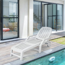Load image into Gallery viewer, Gymax Patio Adjustable Chaise Lounge Chair Folding Sun Lounger Recliner w/ Wheels